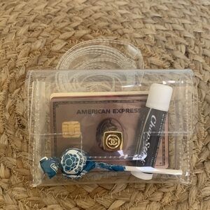 Chanel credit card clear waist bag AUTHENTIC! Compared to $2,500